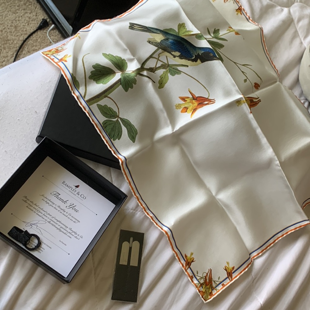 Rampley & Co silk pocket square